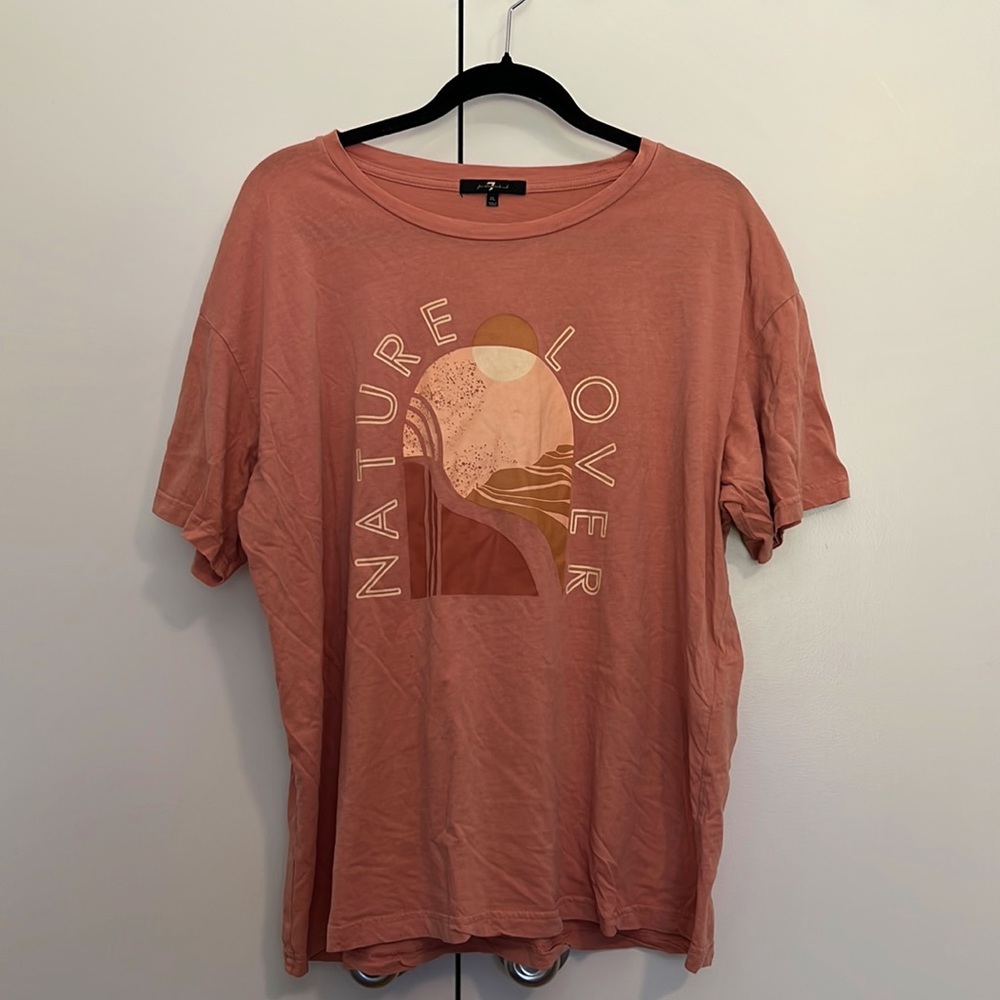 7 For All Mankind “Nature Lover” Tee